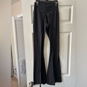 OFFLINE by Aerie Real Me Waffle High Waisted Flare Legging | Black | Medium